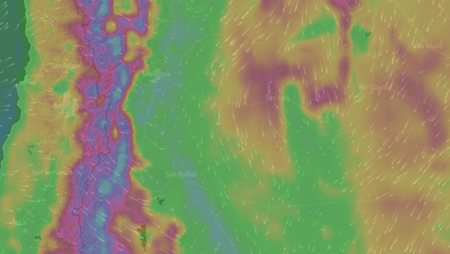 imagen Alertan por tormentas fuertes y zonda 