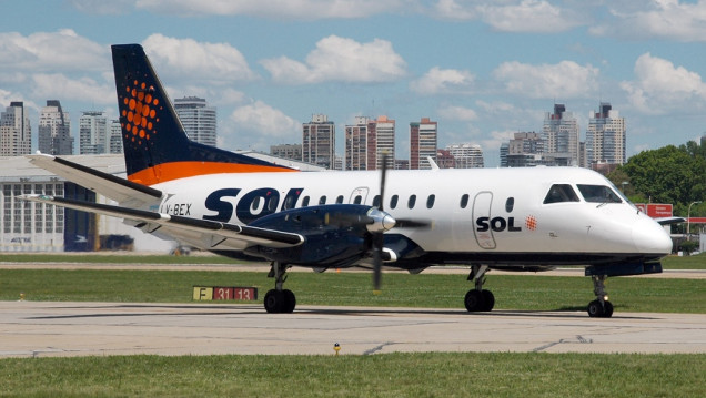 imagen Aerolíneas Sol quebró y canceló todos sus vuelos