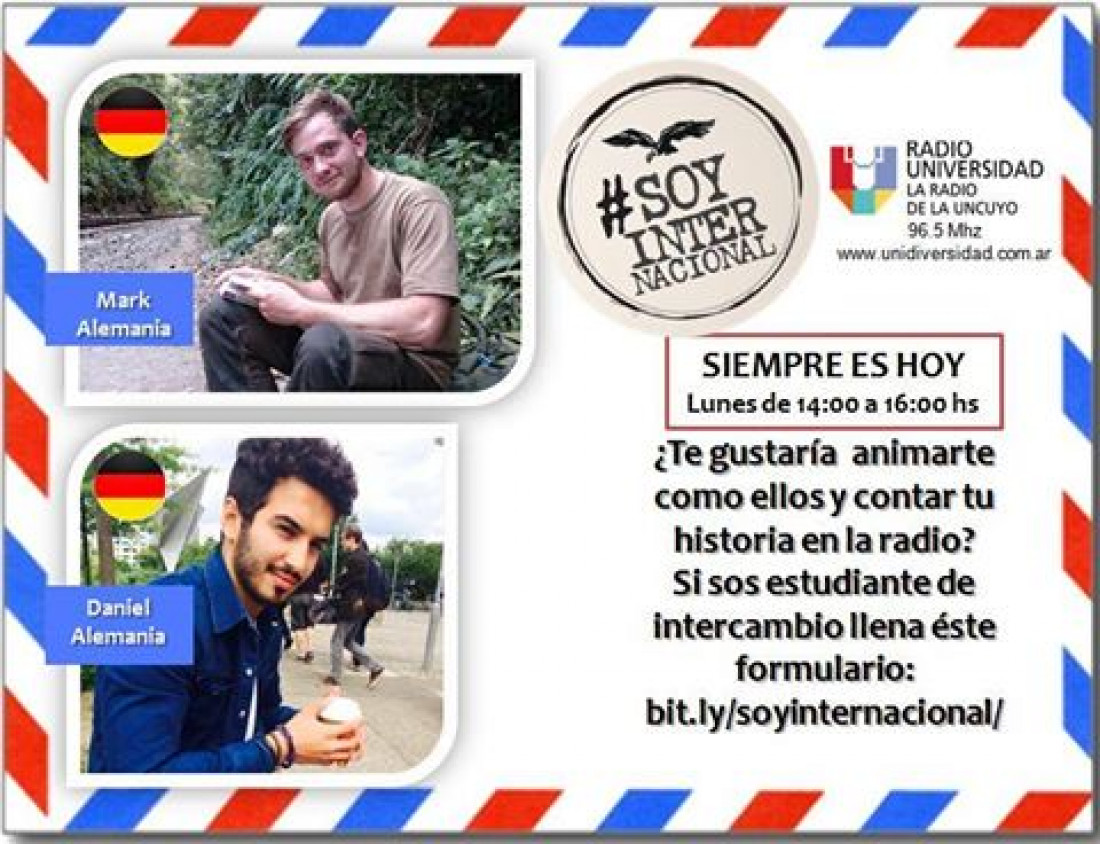 #SoyInternacional con Daniel y Mark de Alemania