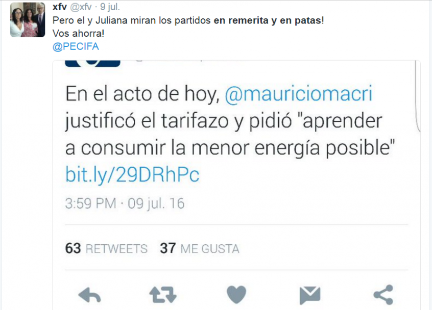 imagen Macri dice como presidente pero no hace como ciudadano