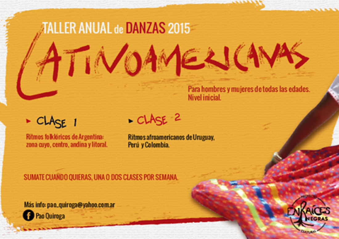 Taller de Danzas Latinoamericanas, desde hoy