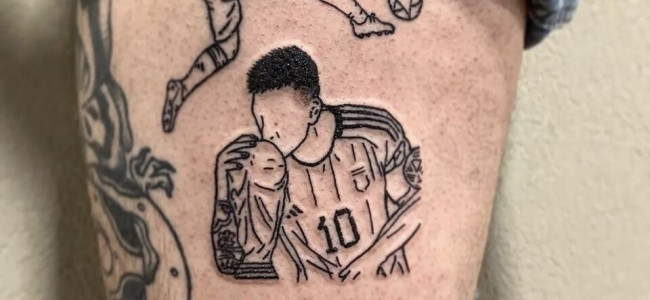 Furor por los tatuajes: "Messi besando la copa, las estrellitas y los guantes de Dibu son los más elegidos"