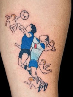 "Tatuando Dieguitos por Argentina": la idea de Wally pasó por Mendoza