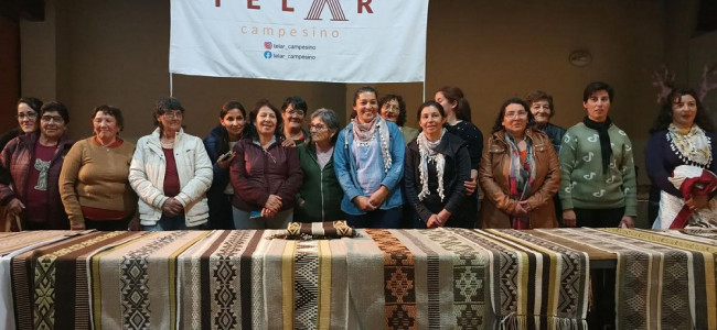 Tejedoras rurales de Mendoza se unieron y venden sus prendas de lana de oveja teñida con yuyos