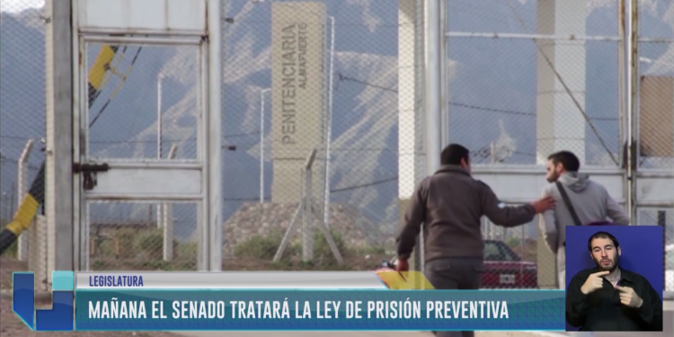 El senado tratará hoy la ley de prisión preventiva