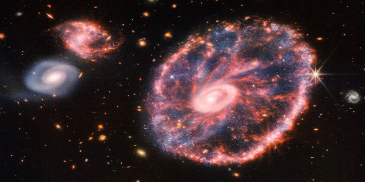 El telescopio James Webb revela una imagen sin precedentes de la Galaxia Cartwheel