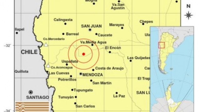imagen Tembló en San Juan y se sintió fuerte en Mendoza