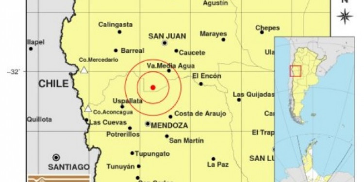 Tembló en San Juan y se sintió fuerte en Mendoza