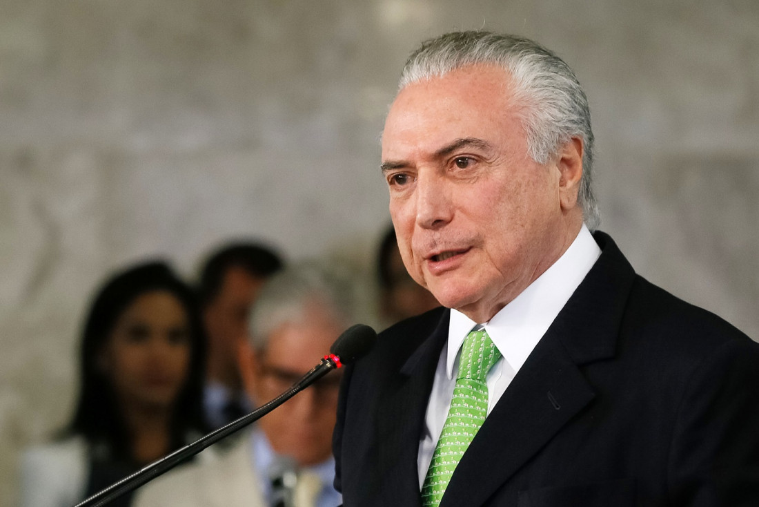 Temer en el G20: "No existe crisis económica en Brasil"