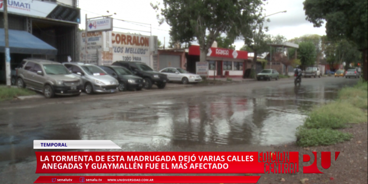 Fuerte temporal y daños