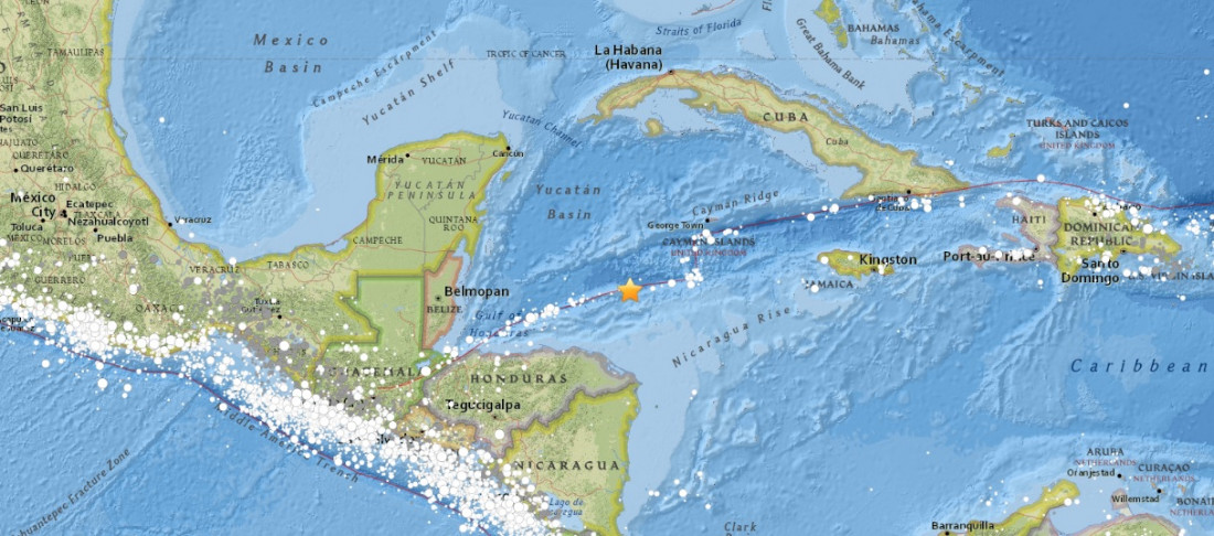 Un sismo de magnitud 7,6 sacudió las costas del Caribe y hubo alerta de tsunami