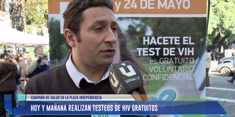 Realizan testeos gratuitos de VIH en la Plaza Independencia