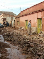 Evalúan los daños en las más de 100 viviendas afectadas por el alud en Tilcara