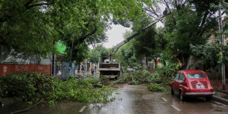 Unas 40 viviendas fueron afectadas por la tormenta de anoche