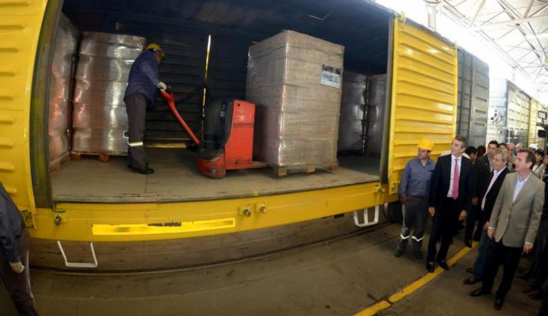 Partió la primera carga de vino en tren hacia Buenos Aires