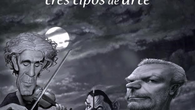 imagen Castagnolo, López y Marchese juntos en el teatro Las Sillas