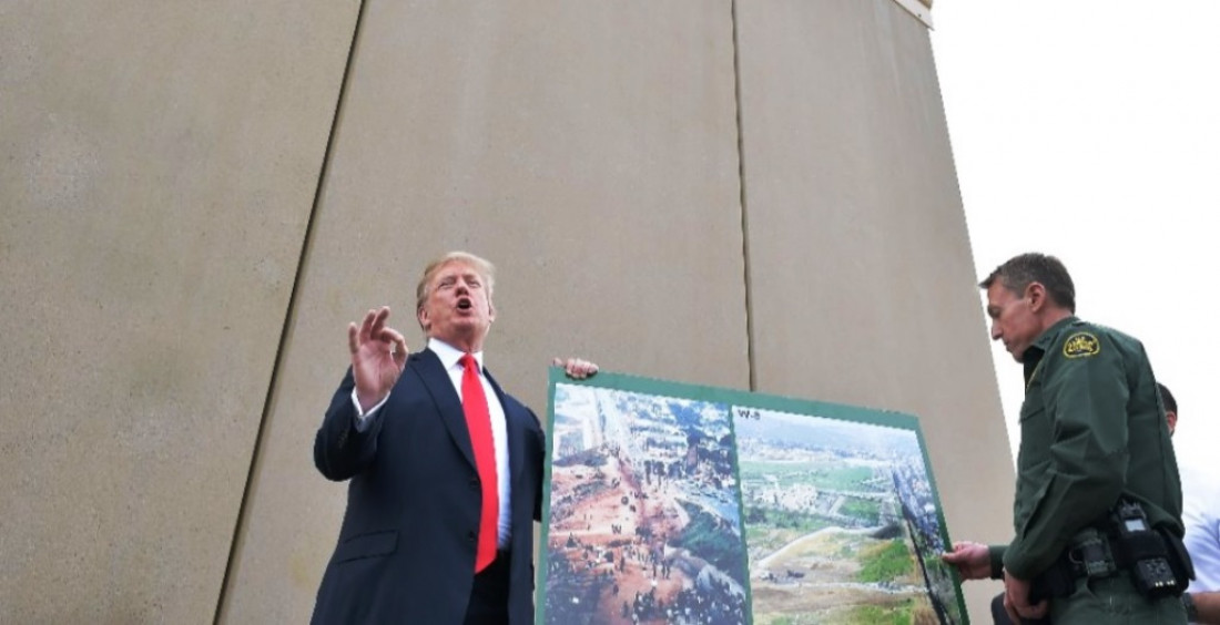 Trump eligió el diseño del muro que dividirá EE. UU. de México