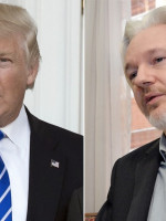 Trump defendió a Assange por el hackeo al asesor de Hillary Clinton