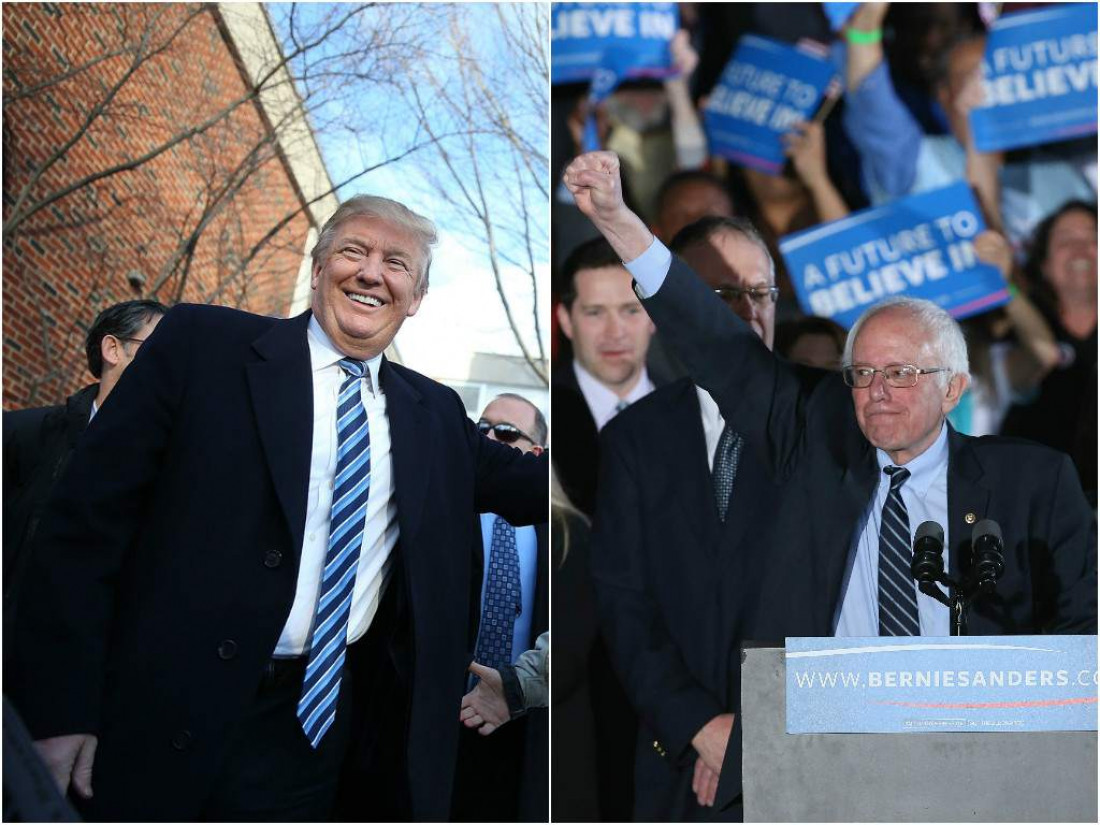 Trump y Sanders se quedaron con la primaria de New Hampshire