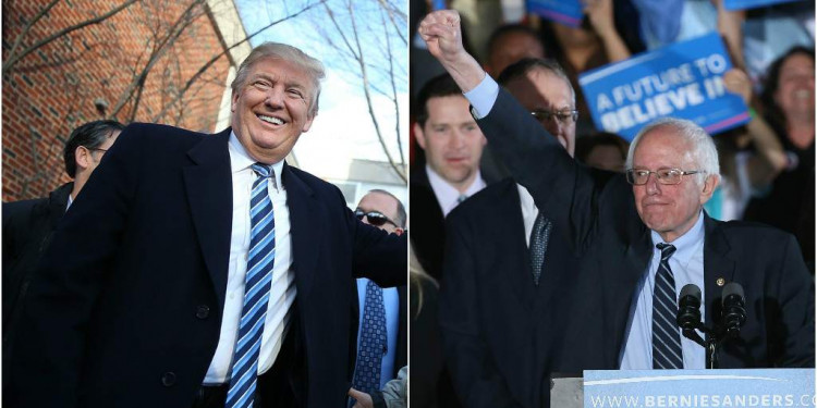 Trump y Sanders se quedaron con la primaria de New Hampshire