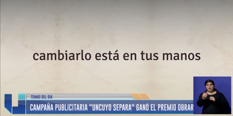 "UNCuyo SEPARA" ganó el Premio Obrar