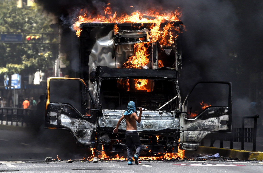 Calles vacías al comenzar el paro cívico impulsado por la oposición venezolana