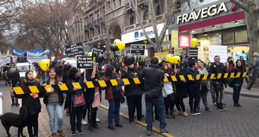 imagen El reclamo universitario cruzó todo el país y se sintió en Mendoza