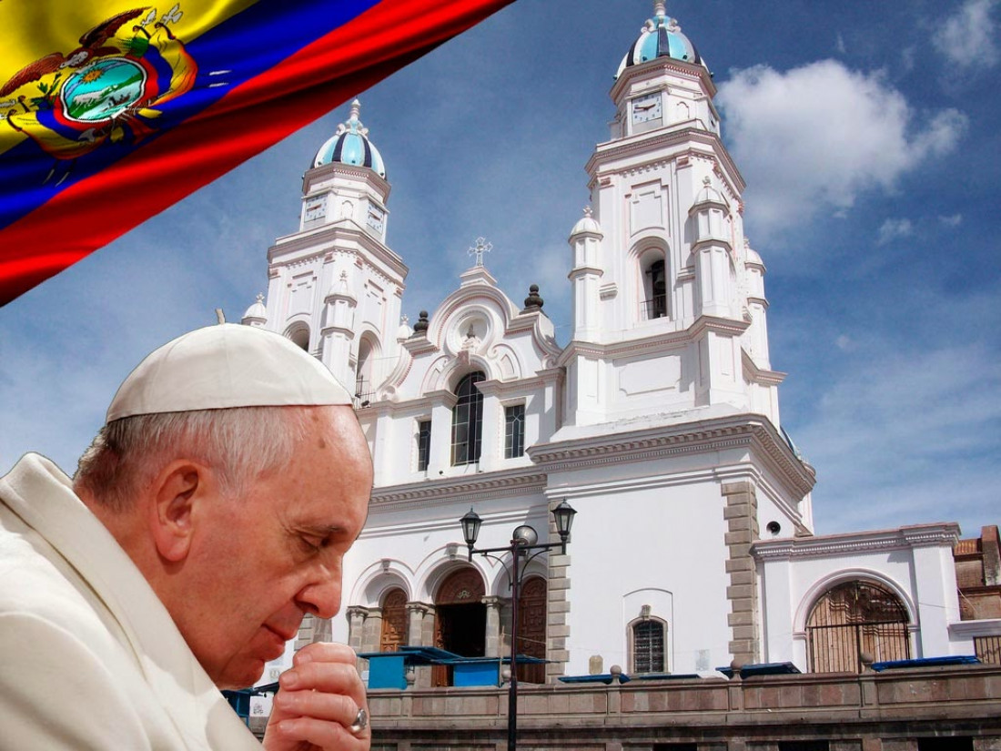 Francisco llegó a Ecuador y pidió poner el foco sobre los más vulnerables