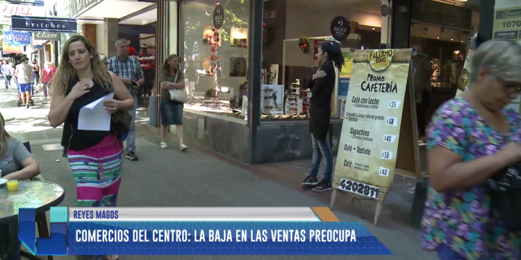 Comercios del Centro: La baja en las ventas preocupa