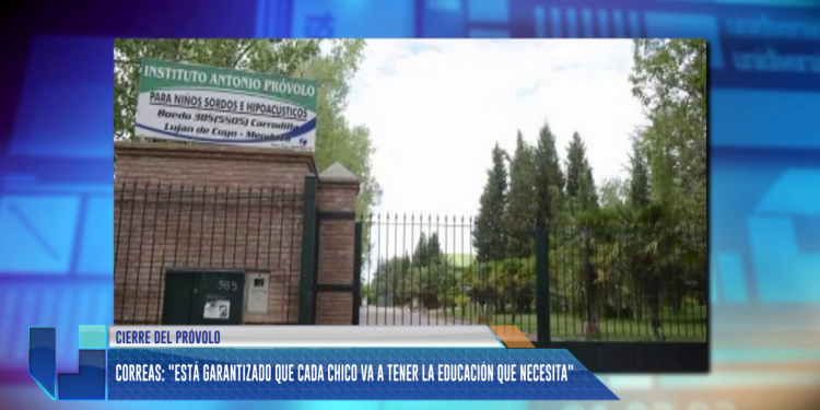  Correas: "Está garantizado que cada chico va a tener la educación que necesita"