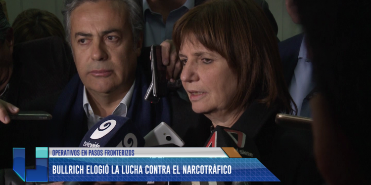 Bullrich elogió la lucha contra el narcotráfico