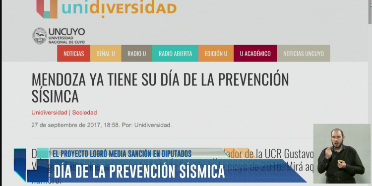 Avanza un proyecto de ley para que el 20 de marzo sea el Día de la Prevención Sísmica