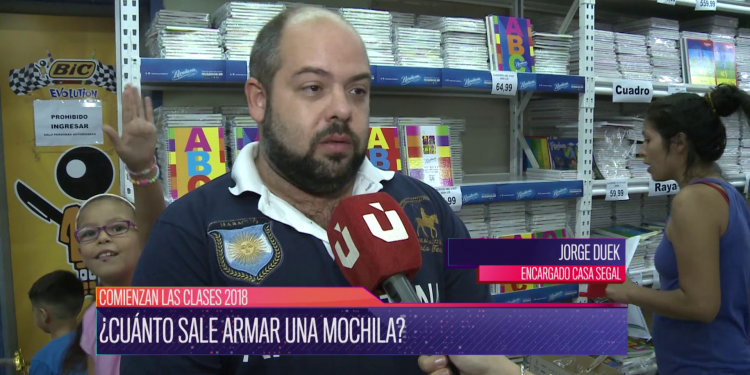 La canasta escolar, un 15 % más cara que en 2017