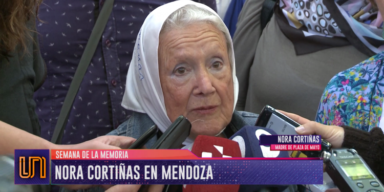 En la previa del 24 de marzo, Nora Cortiñas visitó Mendoza