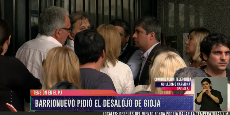 PJ intervenido: Barrionuevo pidió el desalojo de Gioja