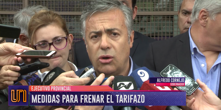 Cornejo confirmó que no se van a quitar los impuestos a las tarifas