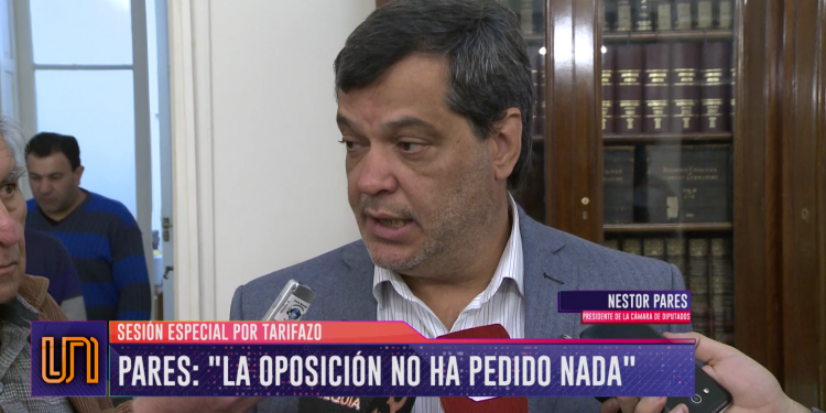 Tarifazo: Parés negó que la oposición haya pedido una sesión especial