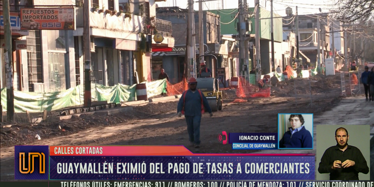 Guaymallén: comerciantes afectados por cortes no pagarán tasas