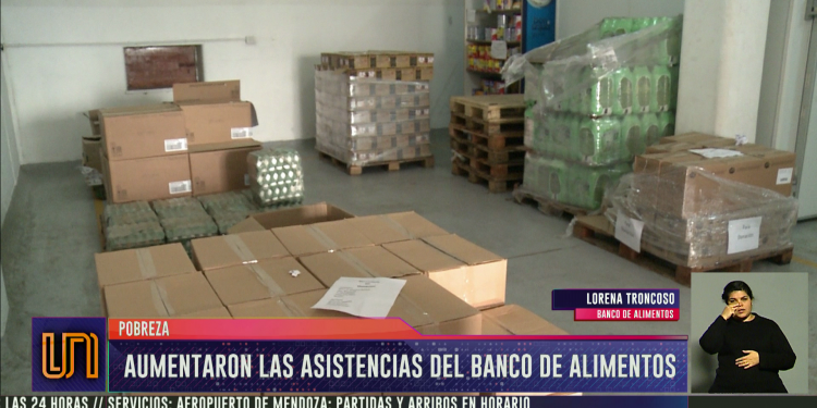 Aumentaron las asistencias del Banco de Alimentos de Mendoza