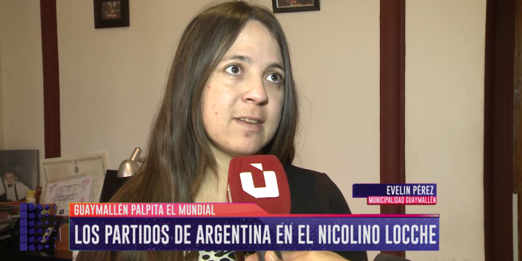Guaymallén transmite los partidos de Argentina por pantalla gigante