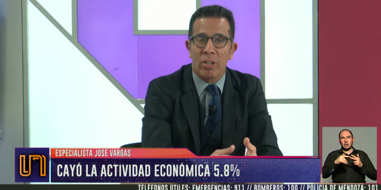 La actividad económica cayó el 5,8 % en mayo