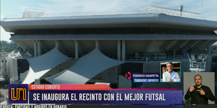 Todo listo para inaugurar el estadio cubierto