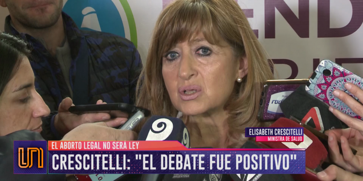 Crescitelli sobre el aborto: "El debate fue positivo"