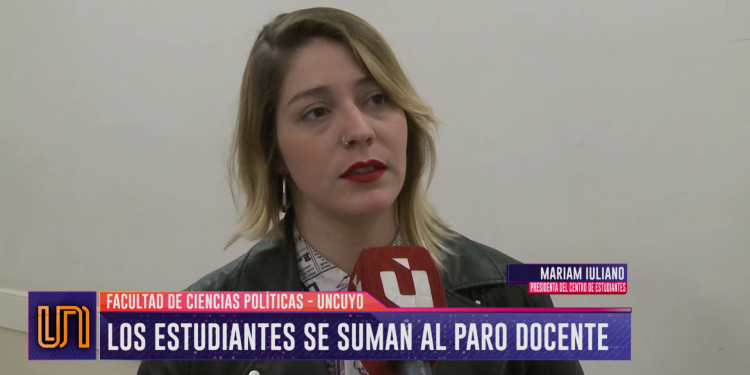 Los estudiantes se sumaron al paro docente de la UNCUYO