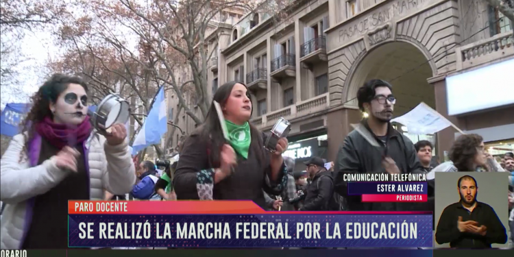 Así fue la marcha educativa en la Ciudad de Buenos Aires