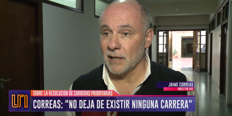 Correas: "No deja de existir ninguna carrera"