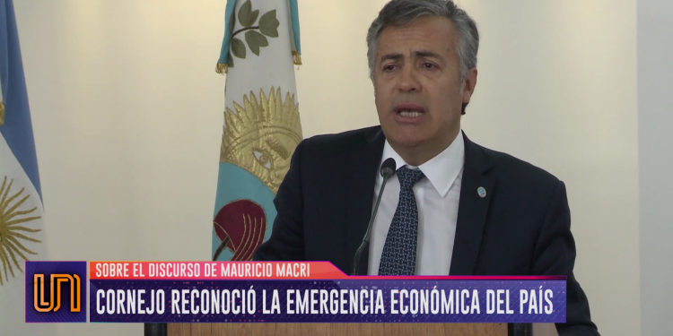Cornejo defendió las medidas de Macri y ponderó la situación de Mendoza