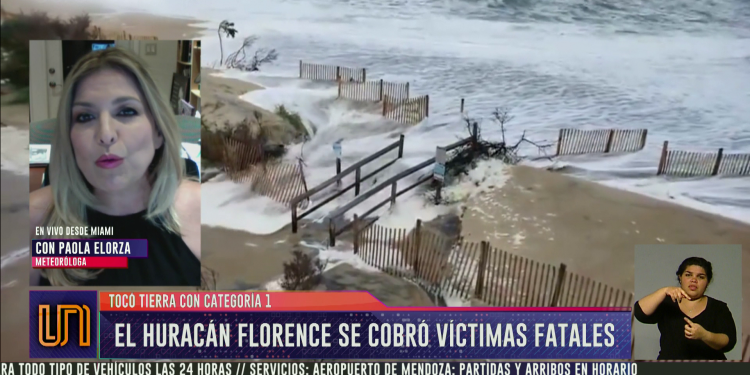 Subió a 18 el número de muertos en EE. UU. por el huracán Florence