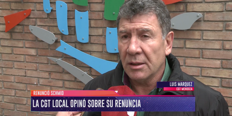 Para la CGT local, la renuncia de Schmid es "un acto de grandeza"