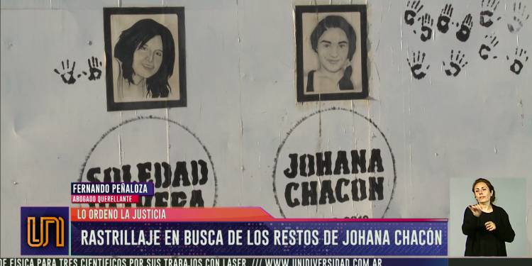 Realizaron un rastrillaje en busca de los restos de Johana Chacón